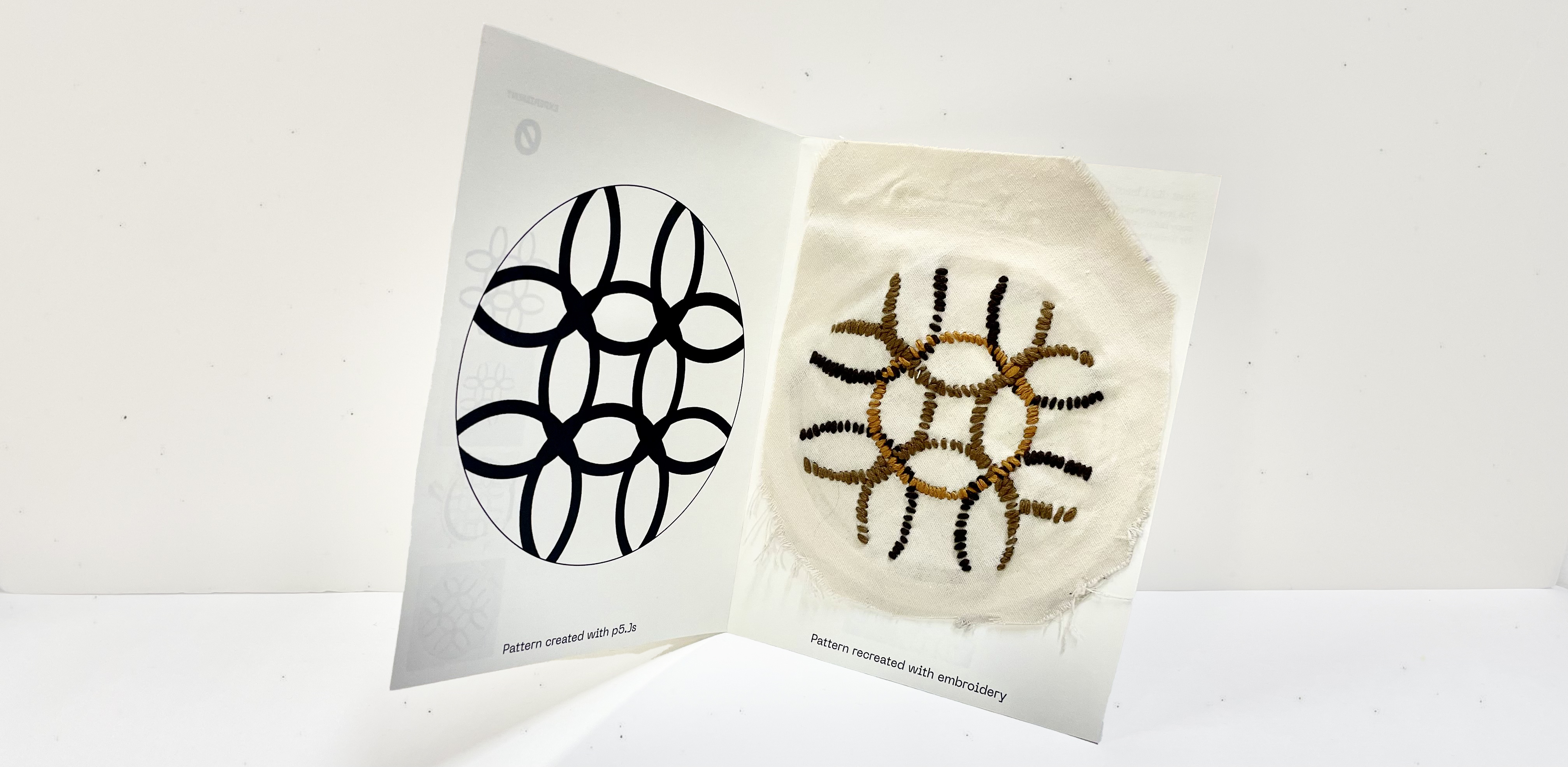 Generative pattern and embroidery setup