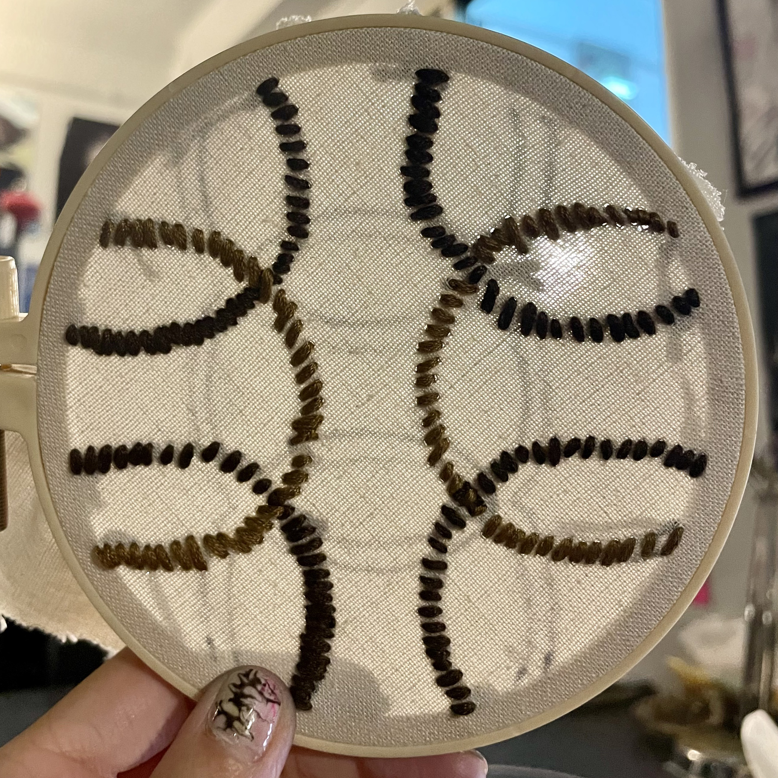 Embroidery study, square 3