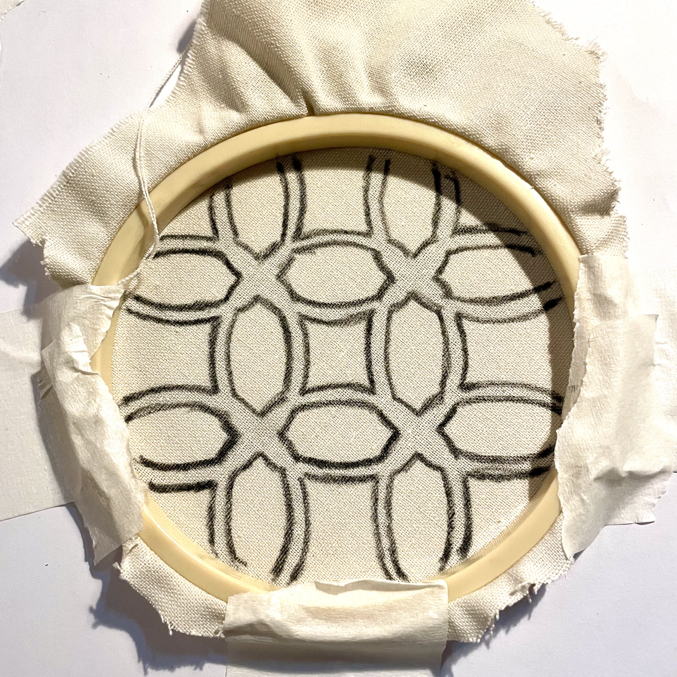 Embroidery study, square 7