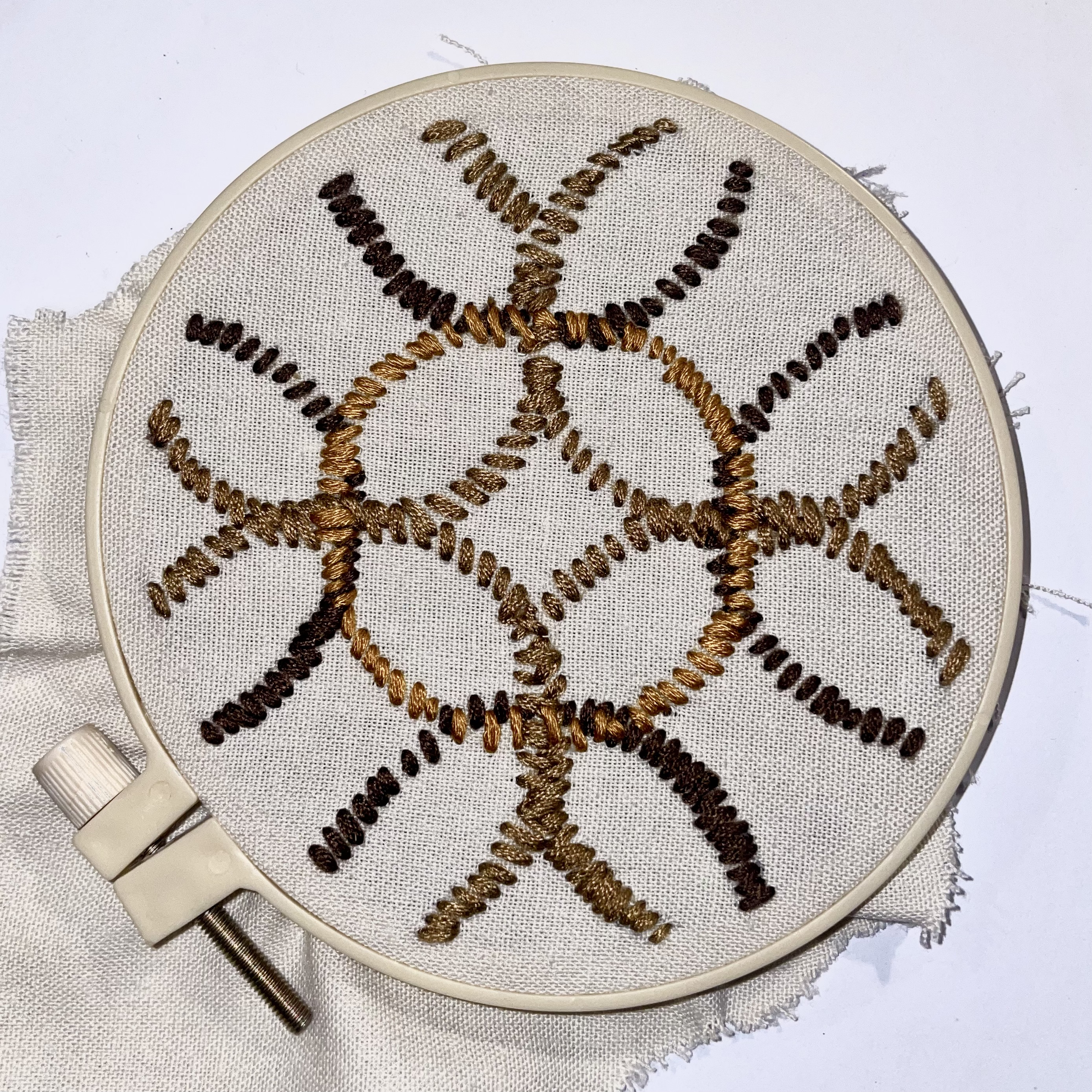 Embroidery study, square 8
