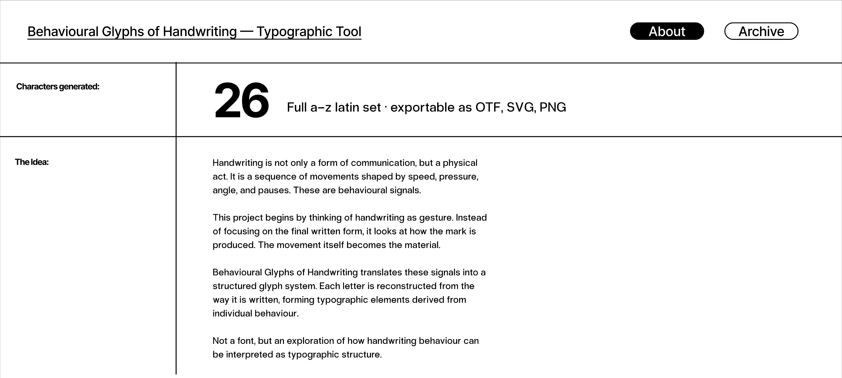 About page wireframe 2