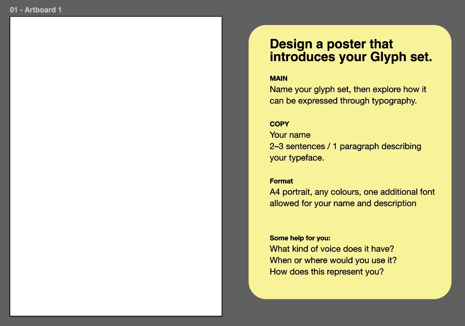 Illustrator poster template for workshop