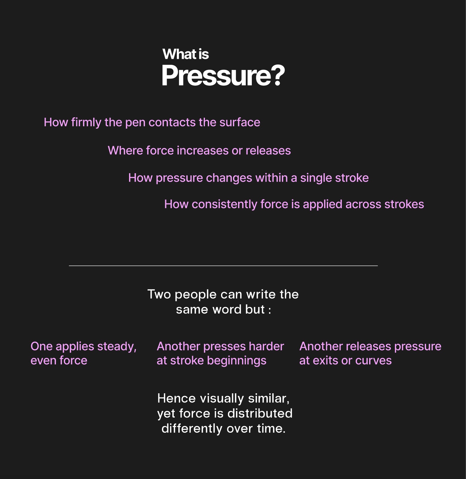 Pressure peaks feature: mapped to circular rings in the sigil