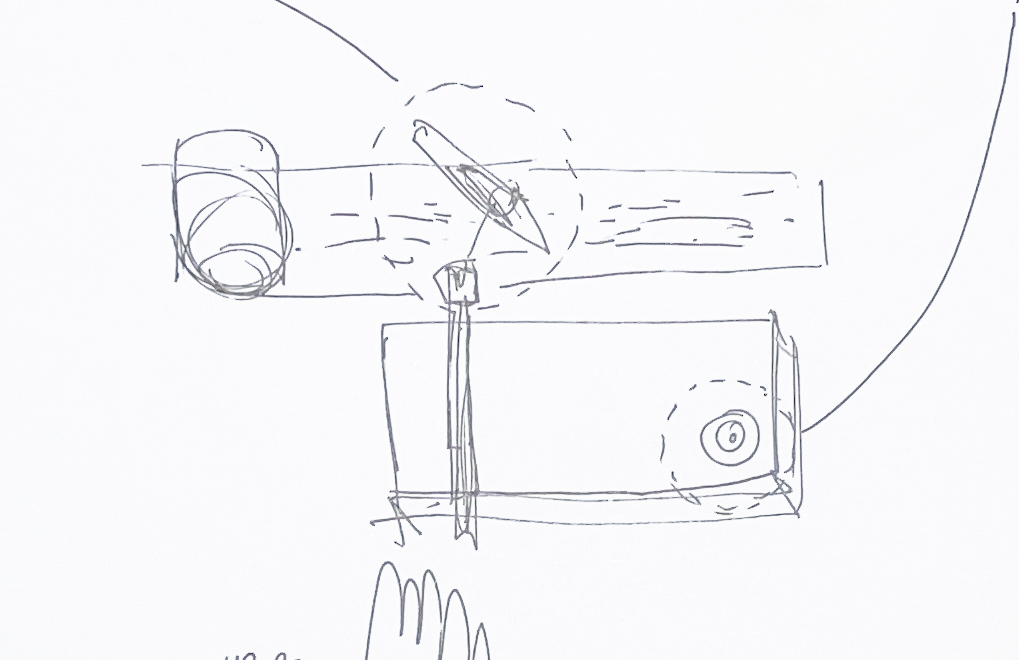 Prototype sketch on paper