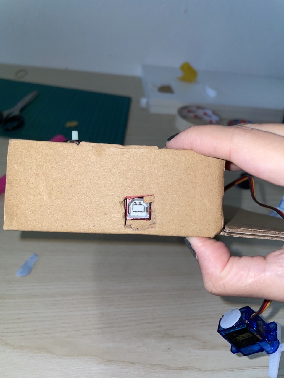 Mounting the joystick into the enclosure