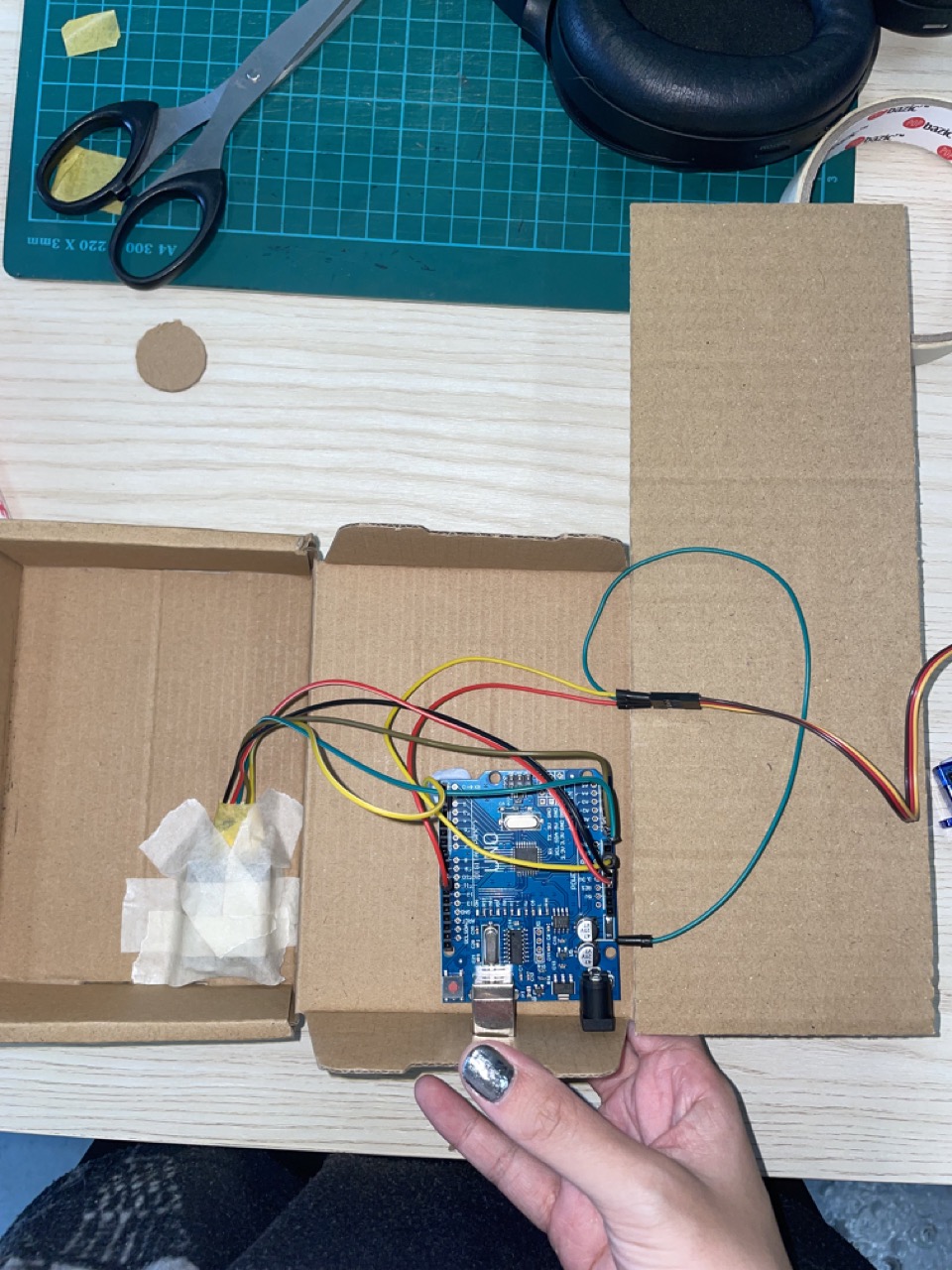 Attaching servo and pen holder