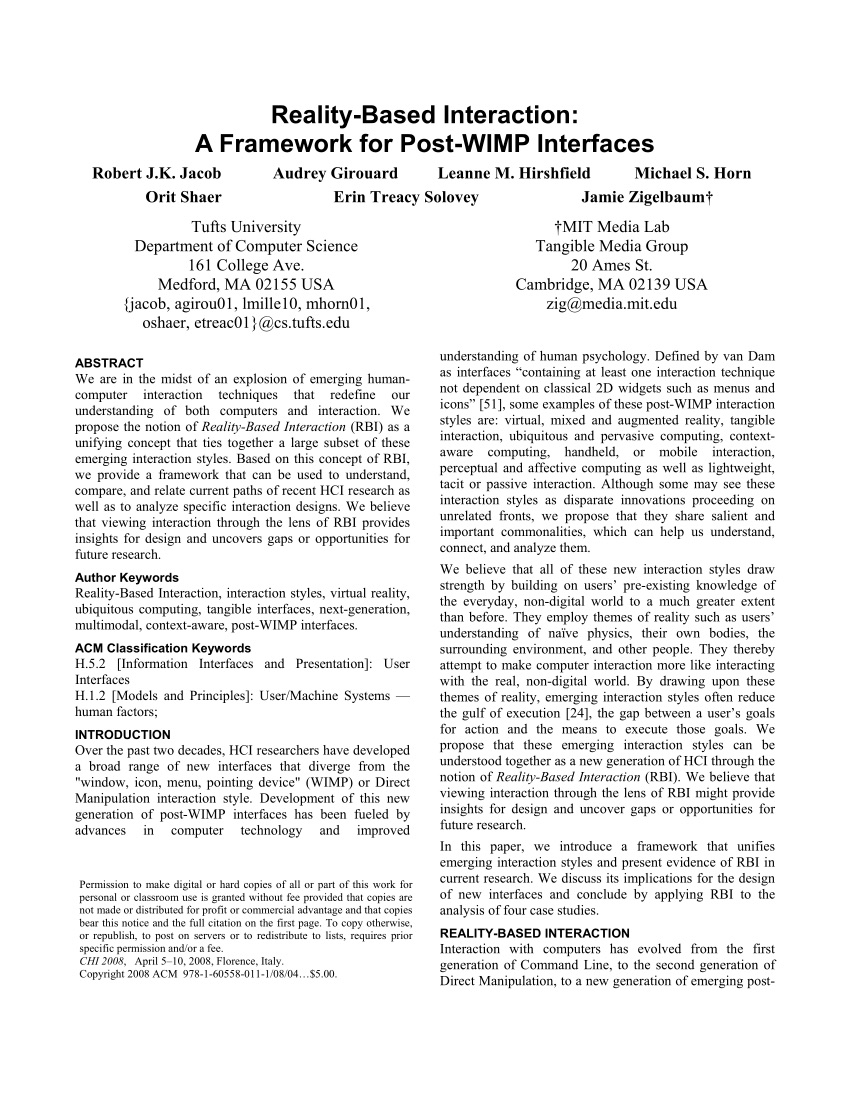 Diagram or cover for Reality Based Interaction