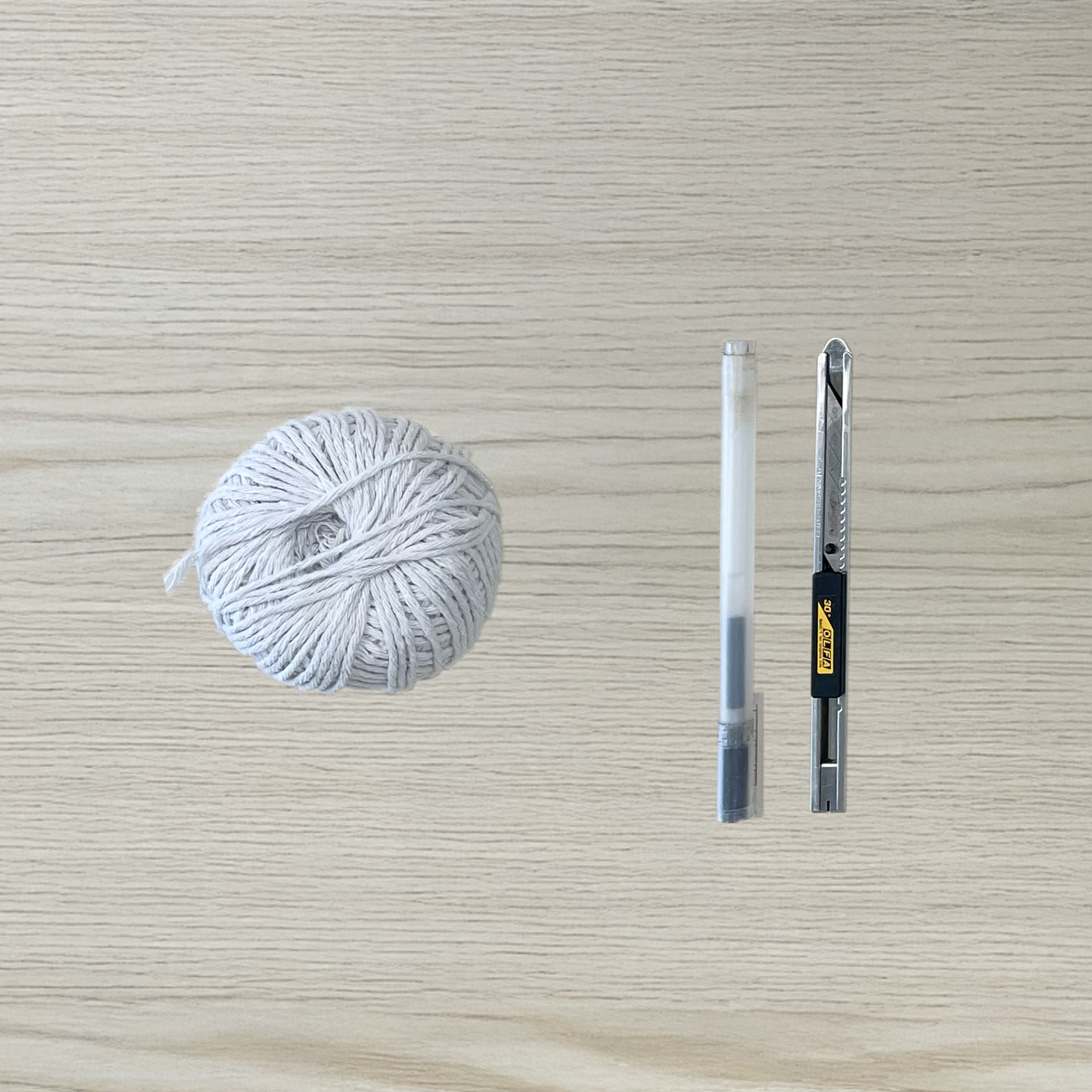 Materials used for the activity