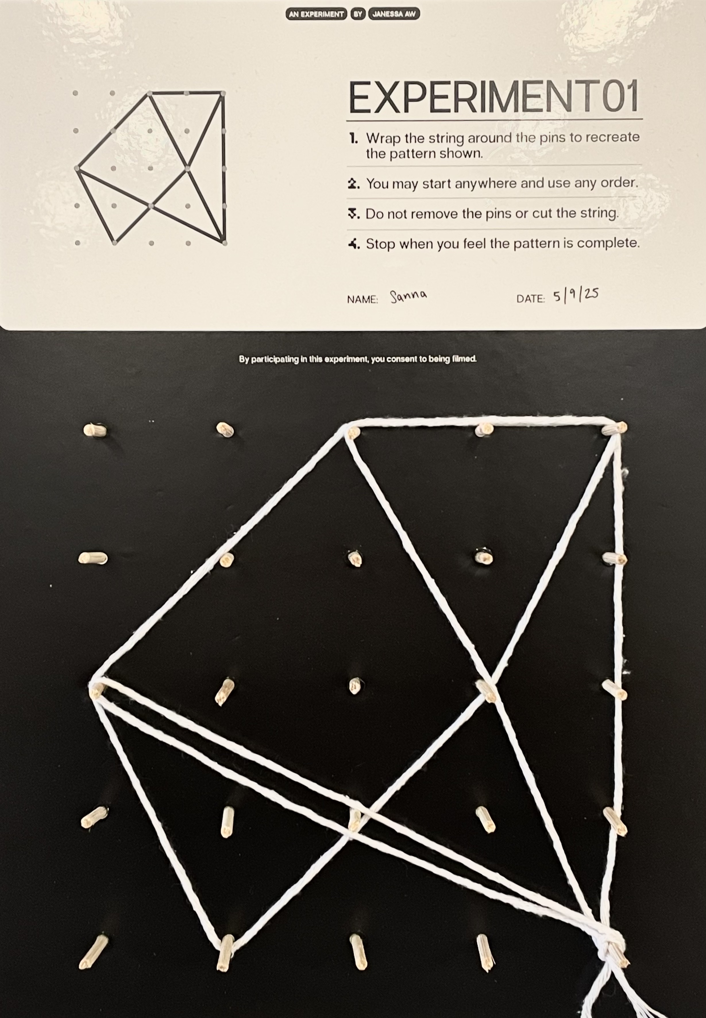 Outcome 2 — looser, more open pattern